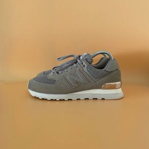 Womens New Balance 574 Encap Classics Running Shoes Size 8 Gray Pink
